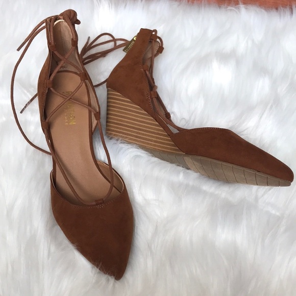 Kenneth Cole Shoes - NWOT Kenneth Cole | Cognac Sandal Wedges Size 7